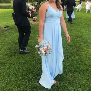 Blue bridesmaid dress